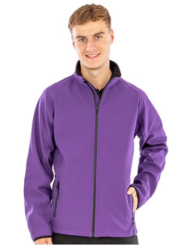 R-R231M-Men's Printable Softshell Jacket with Recycled Fleece Inner